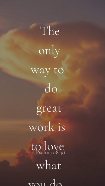 Psalm 106:48 bible verse on Dawn Clouds template