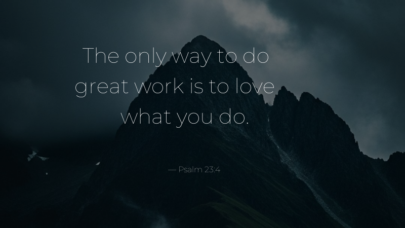 Bible Verse Desktop Wallpaper - Psalm 23:4: Yea, though I walk through the valley of the shadow of death...