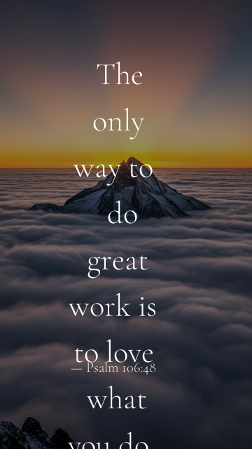 Psalm 106:48 bible verse on Summit Dawn template